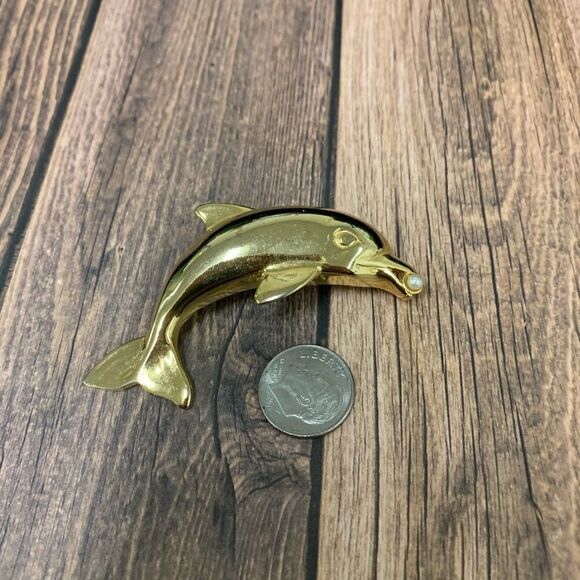 Dolphin Brooch  - Picture 1 of 2